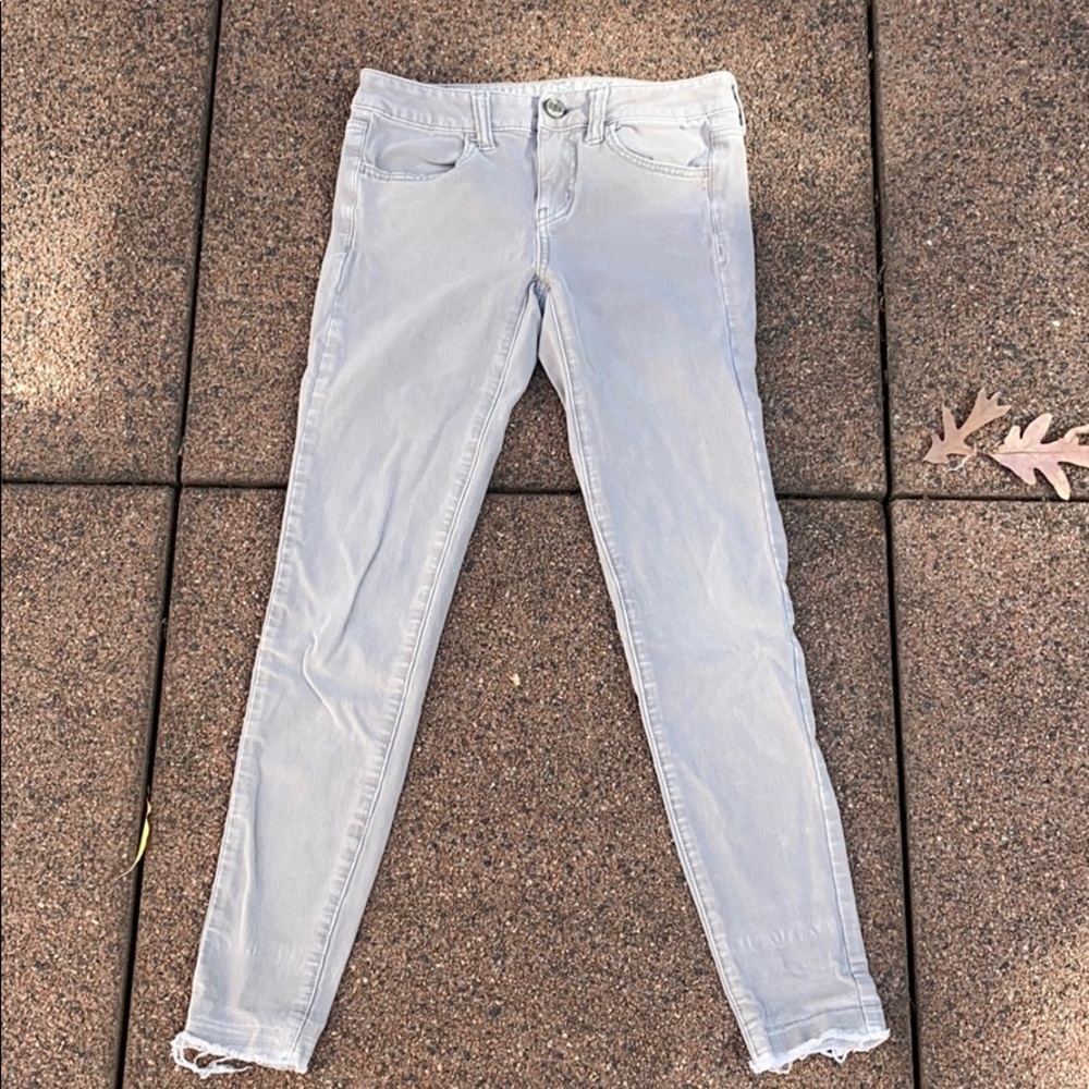 American Eagle 360° Super Stretch Light Gray Pants